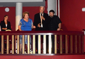 Evelio Esteve durante la inauguración de su palco en el Teatro Castelar | J.C.