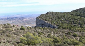 Imagen de la cima del Cid de Petrer, por la que iba a transcurrir la prueba.