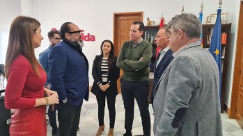 Imagen de la reunión mantenida esta mañana | Imagen cedida.