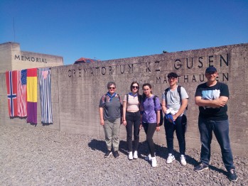 Imagen en el campo de concentración de Mauthausen. 