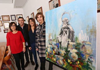 Capó, García, Rizo y González durante la presentación del cuadro  | Jesús Cruces.