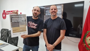 Tomás Palau y el edil de Cultura, Iñaki Pérez.