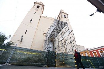 El vallado permanecerá en Santa Ana durante al menos dos meses | Jesús Cruces.