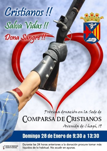 Donación de sangre en la sede de los Cristianos