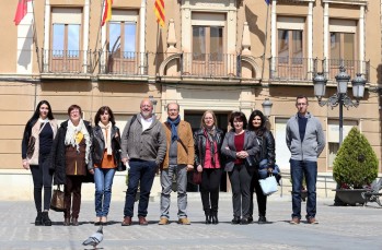 Miembros del nuevo partido Elda Impulsa, encabezados por Paco García, en el centro.