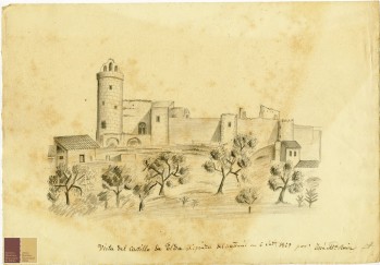 Ilustración del Castillo realizada por José María Ruiz de Lope.  