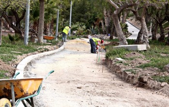 Las obras para la realización de los accesos a los jardines del Vinalopó, a punto de finalizar