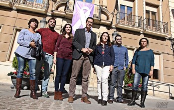 Los portavoces municipales han leído el manifiesto | Jesús Cruces.
