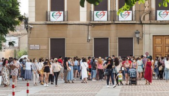 La concentración ha tenido lugar en la Plaza de la Constitución.