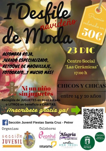 La Comisión de la Santa Cruz de Petrer organiza su primer Desfile navideño juvenil
