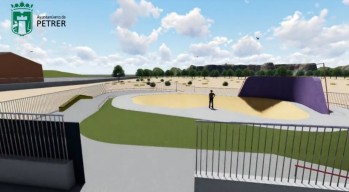 Recreación del parque de patinaje que se construirá en Petrer.