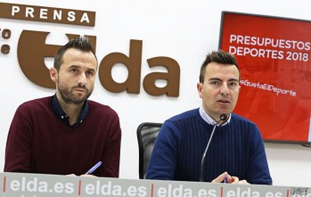 El coordinador de Deportes Chema Martínez, y el edil Fernándo Gómez | Jesús Cruces.