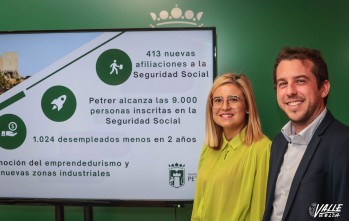 La alcaldesa de Petrer, Irene Navarro, y el edil de Desarrollo Económico, David Morcillo | J.C.
