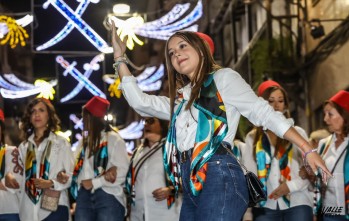 Los festeros despertaban los aplausos del público.