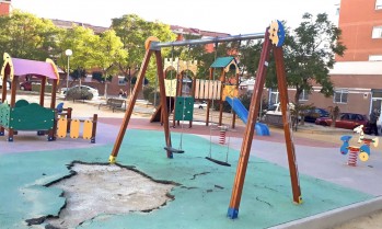 El parque se encuentra en un mal estado.