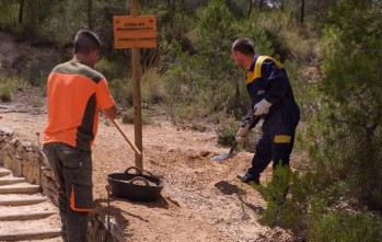 Acondicionan el acceso a la senda del Cid 