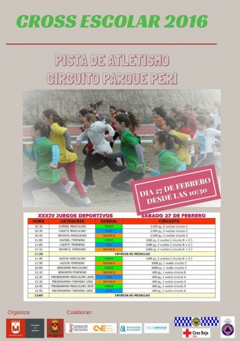 La Concejalía de Deportes organiza una Cross Escolar en la pista de atletismo del Peri