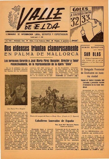 Número 0336 - 2 de febrero de 1963