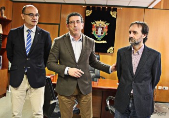 Palomar, Lacasa junto al coordinador de la sede, el petrerense Pedro Payá | Jesús Cruces.