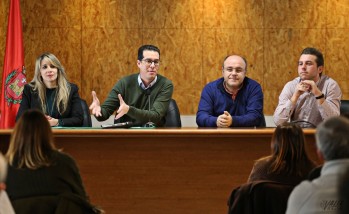 Alvarado, Alfaro, Murcia y Morcillo durante la presentación del Día 37 | Jesús Cruces.