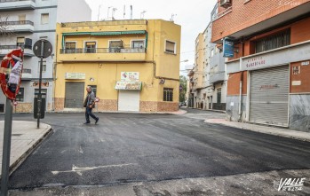 La calle El Huerto tenía desperfectos.