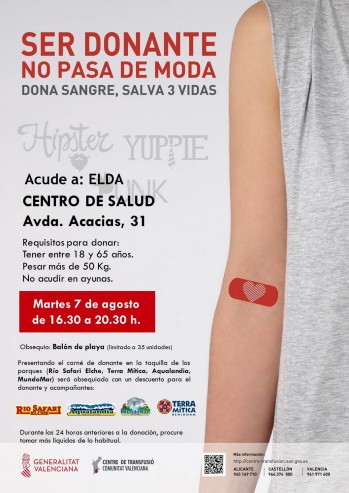 Donación de Sangre en el Centro de Salud Acacias