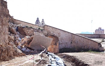 El arco se derrumbó el pasado domingo | Jesús Cruces.