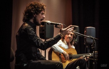 Pepe Habichuela y Kiki Morante durante la actuación. 