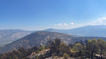 El incendio ha dejado 120 hectáreas calcinadas del libro Sierra del Cid| Meteo Vinalopó. 