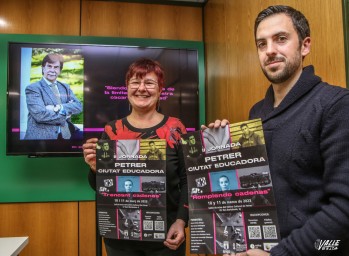 La concejala de Educación, Sabina Sendra, y el concejal de Seguridad Ciudadana y Policía Local, Pablo Lizán.