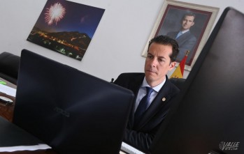 Rubén Alfaro en imagen de archivo de su última comparecencia pública.