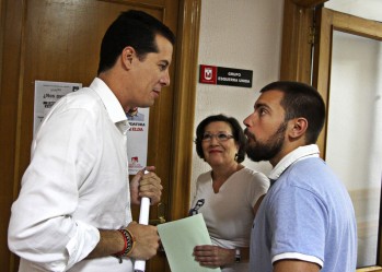 Rubén Alfaro y Javier Rivera tras el pleno municipal | Jesús Cruces