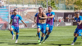 Juanto Ortuño ha marcado el gol de la victoria ante el Nàstic | J.C.