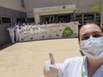 Las residencias han trabajado siguiendo medidas de distanciamiento. /Imagen cedida por centro DomusVi Elda.