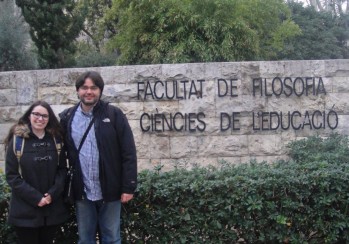 Raquel Pérez viajó junto a su profesor Emérito Maestre a Valencia.