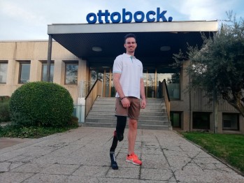 Foto en las instalaciones de Ottobock en Tres Cantos (Madrid)