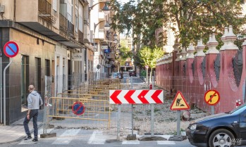 Las obras llevan meses paradas.