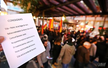 Imagen de la última manifestación antifascista | Jesús Cruces.