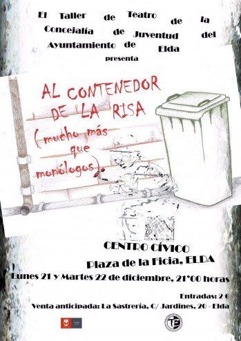 El Taller de Teatro de Juventud organiza dos sesiones de monólogos bajo el título “Al contenedor de la risa” 