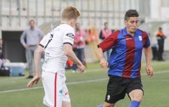  El azulgrana Sergi Guardiola le endosó dos goles al Nàstic en 2015 | Cruces-Ernes. 