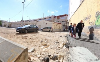 Imagen del solar en el que ya se ha derribado parte del edificio | Jesús Cruces.