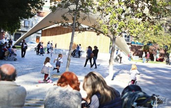 La Plaza Castelar será el espacio en el que se ubicará esta pista de hielo | Jesús Cruces.