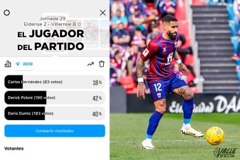 Los seguidores lo han elegido como el mejor jugador del partido | Nando Verdú. 
