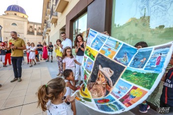 Los menores pudieron pintar su propio  lienzo. 