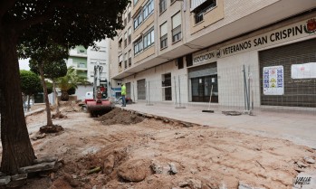 Las obras ya han comenzado en esta plaza. 