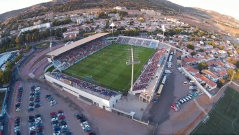 Vista aérea del Nuevo Estadio Ciudad de Puertollano donde jugará el domingo el Eldense