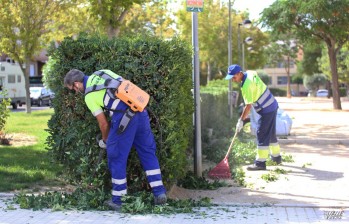 Algunos trabajos se han realizado en la avenida Adolfo Suárez.