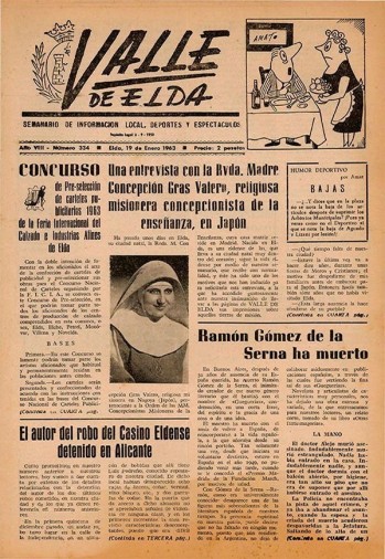 Número 0334 - 19 de enero de 1963