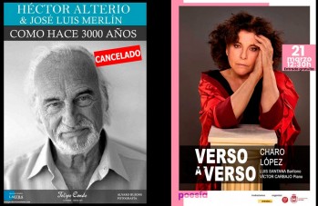 Charo López, con “Verso a Verso”, sustituye este domingo a Héctor Alterio en la reapertura del Teatro Castelar 