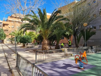 Las obras han comenzado en esta plaza.